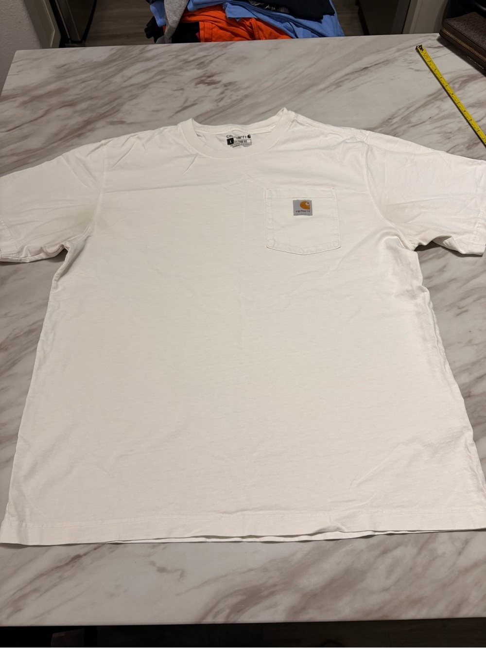 Carhartt Men's Short-Sleeve Pocket Tee in White